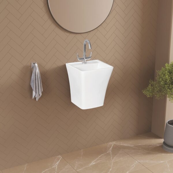 Wash Basin with Half Pedestal